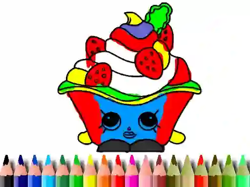 Joc Back To School: Cake Coloring Book on-line