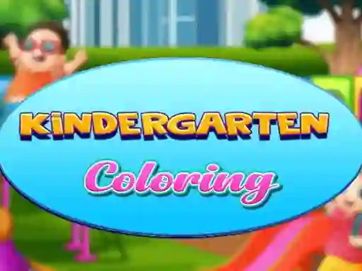 Joc Kindergarten Coloring on-line