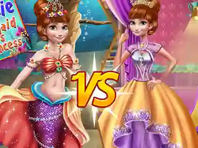 Joc Anna mermaid vs princess on-line