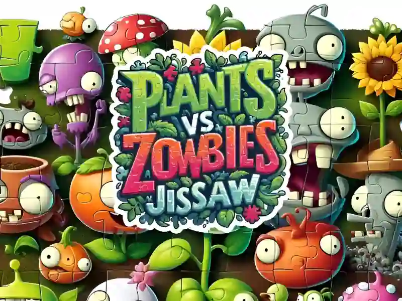 Joc Plants vs Zombies Jigsaw on-line