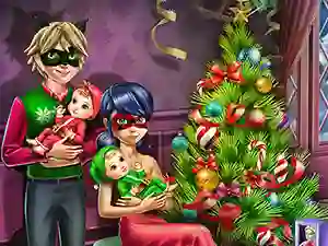 Joc Dotted Girl Family Christmas on-line