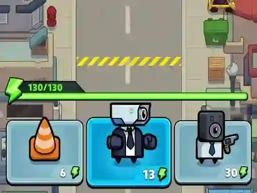 Joc Toilet fight Police vs zombie on-line