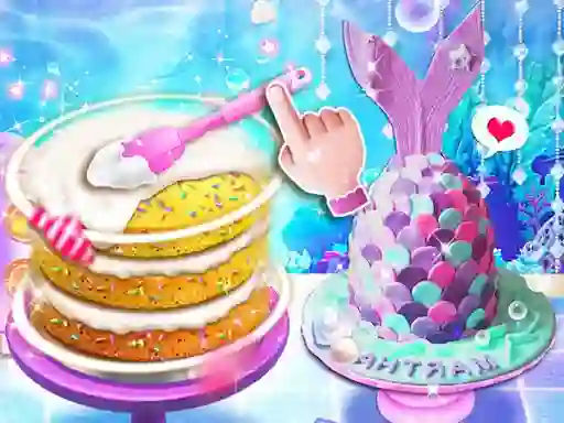 Joc Unicorn Chef Mermaid Cake on-line