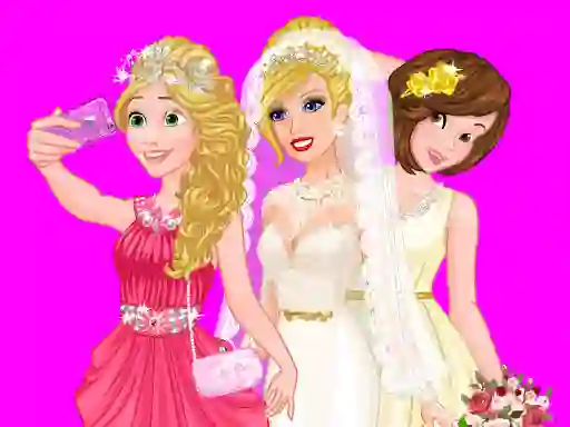 Joc Barbie's Wedding Selfie With Princesses on-line