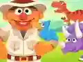 Joc 123 Sesame Street: Ernie's Dinosaur Day Care on-line