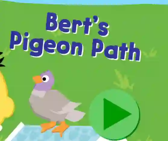 Joc 123 Sesame Street: Bert's Pigeon Path on-line