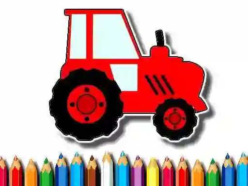 Joc Easy Kids Coloring Tractor on-line
