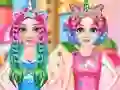 Joc Princesses Rainbow Unicorn Hair Salon on-line