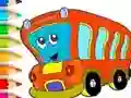 Joc Coloring Book: Bus on-line