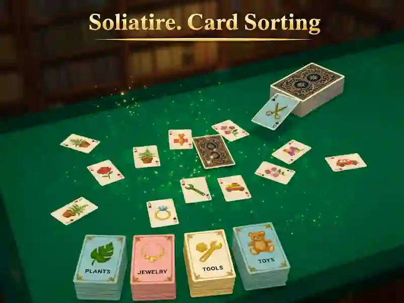 Joc Solitaire. Card Sorting on-line