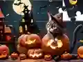 Joc Jigsaw Puzzle: Halloween Cat on-line