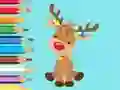 Joc Coloring Book: Cute Christmas Reindeer on-line