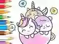 Joc Coloring Book: A Cup Of Unicorn on-line