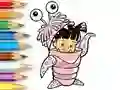 Joc Coloring Book: Monster Costume Girl on-line