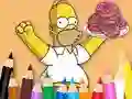 Joc Coloring Book: Simpson Doughnut on-line