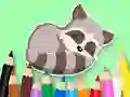 Joc Coloring Book: Baby Raccoon on-line