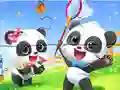 Joc Jigsaw Puzzle: Baby Panda Spring Outing on-line