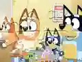 Joc Jigsaw Puzzle: Bluey Shopping Day on-line