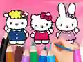 Joc Coloring Book: Hello Kitty With Friends on-line
