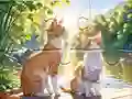 Joc Jigsaw Puzzle: Cats In Pairs on-line