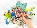 Joc Coloring Book: Toca Boca Skateboard on-line