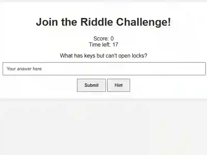 Joc Riddle Challenge on-line