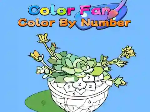 Joc Color Fan: Color By Number on-line