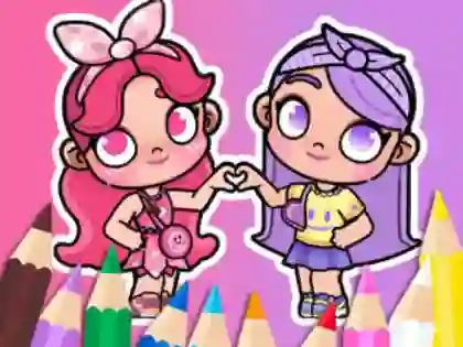 Joc Coloring Book: BFF In Avatar World on-line