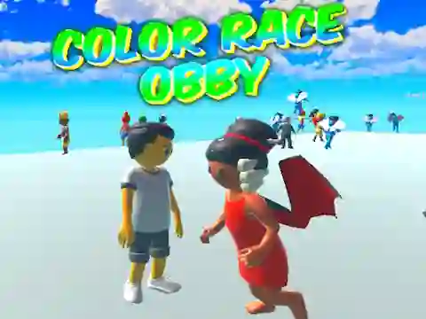 Joc Color Race Obby on-line