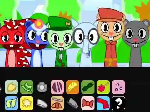Joc Happy Sprunk Friends on-line