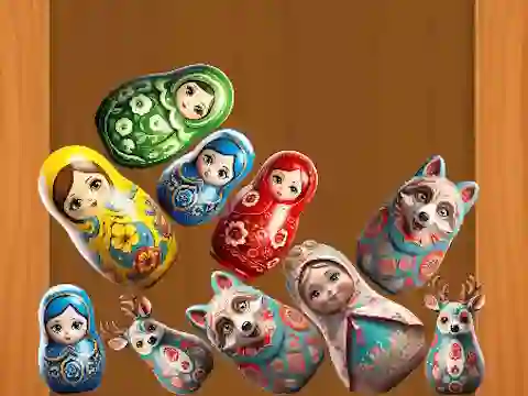 Joc Merge Matreshki on-line