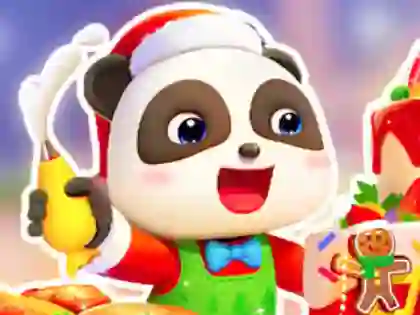 Joc Jigsaw Puzzle: Baby Panda Christmas Chef on-line