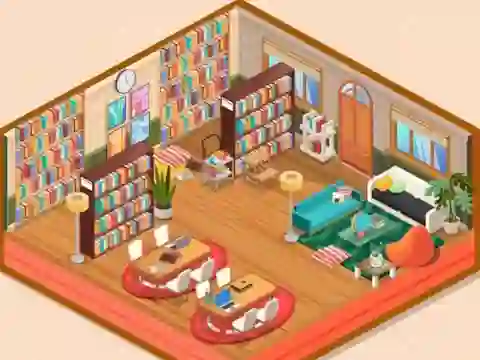 Joc Decor: My Library on-line