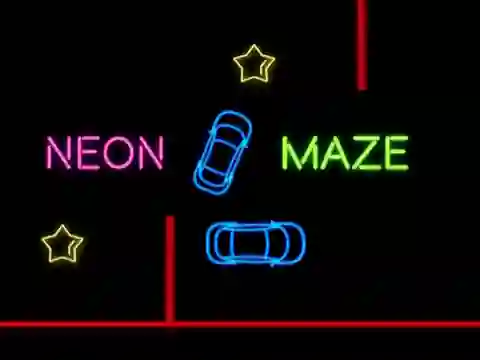 Joc Neon Car Maze on-line