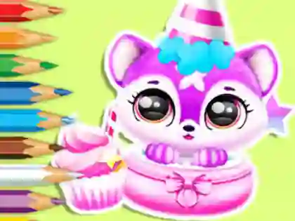 Joc Coloring Book: Baby Fluff's Birthday on-line