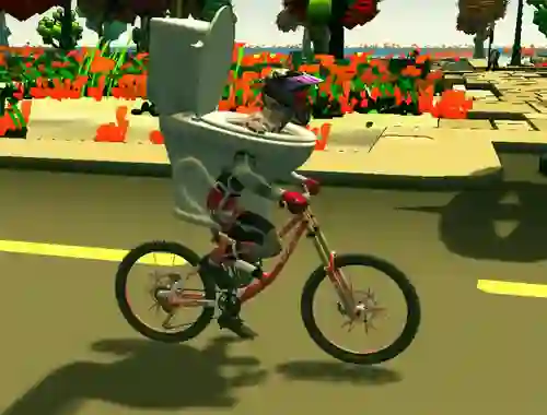 Joc Skibidi Toilet Bike Riding on-line
