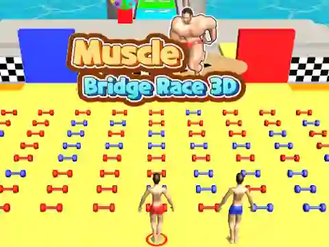 Joc Muscle Bridge Race 3D on-line