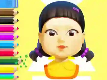 Joc Coloring Book: Squid Game Doll on-line