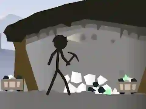 Joc Stickman Mining Simulator on-line