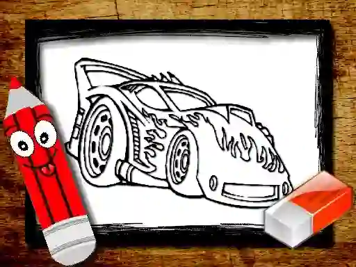 Joc Back To School Car Coloring Book on-line