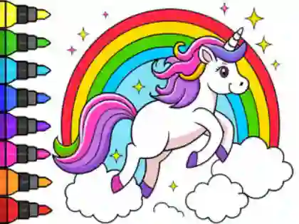 Joc Coloring Book: Magical Unicorn on-line