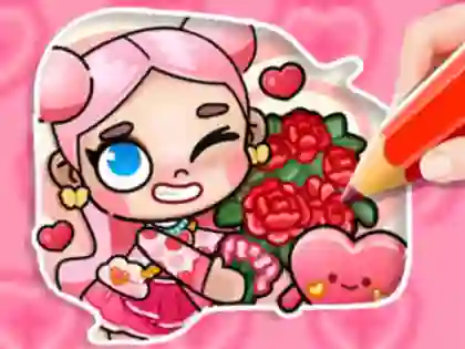Joc Coloring Book: Avatar Valentine's on-line