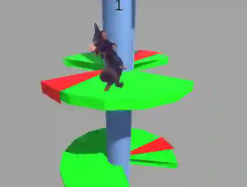 Joc Ratomilton Helix Jump on-line
