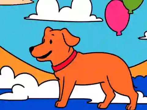 Joc Color By Code: Yellow Dog on-line
