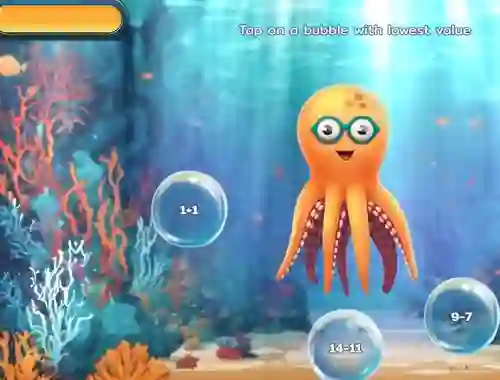 Joc Bubble Math Dive on-line