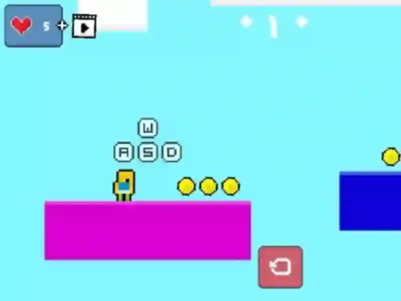 Joc 2d Obby Rainbow Parkour on-line