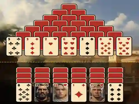 Joc Pyramid Solitaire Ancient Rome on-line
