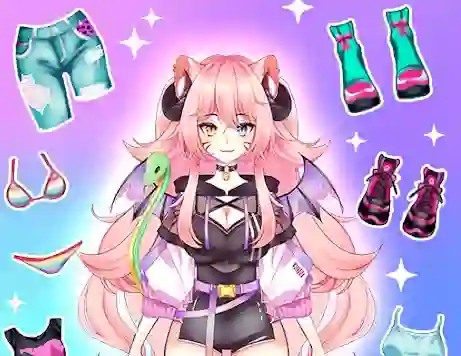 Joc Anime Dress Up Moe on-line