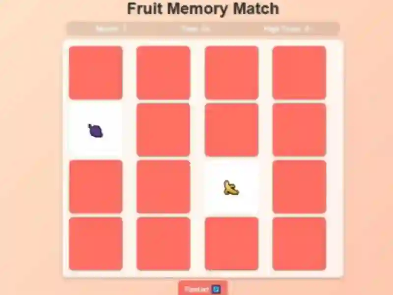 Joc Fruit Memory Match on-line