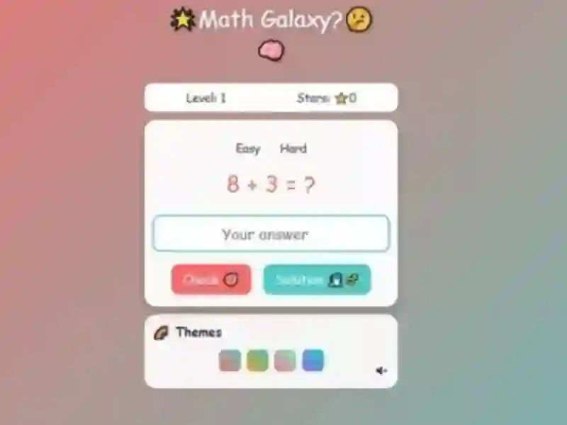 Joc Math Galaxy on-line